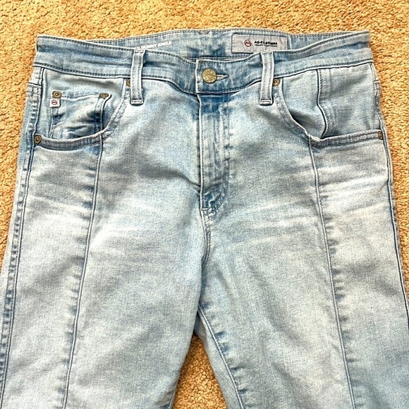 Adriano Goldschmied The Farrah High Rise Skinny Ankle Raw Hem Jeans - Picture 2 of 9